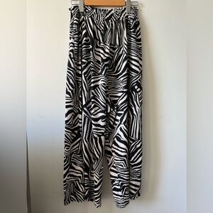 River Island Maternity Collection Zebra Print Loose Pants